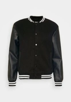 BRAVE SOUL Edan - Bomber Jacket - Black/Black 10 BRAVE SOUL Edan - Bomber Jacket - Black/Black -Modern Classic Shoes Store 2251f3ccbc774e9c89a31e250748d8ee