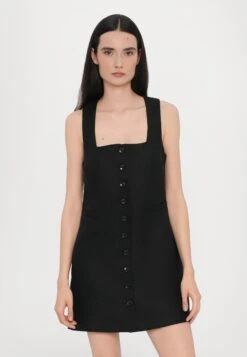 Faithfull The Brand JAQUES MINI DRESS - Day Dress - Black -Modern Classic Shoes Store 225b8ae0ec5148ebb4f7cd9e6d57f321
