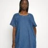 Rag & Bone Featherweight Justine Shirt Dress - Denim Dress - Suki