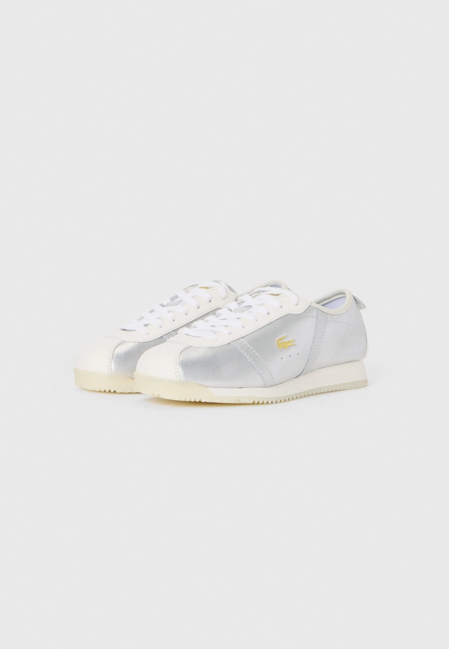 Lacoste CLUB LOW - Trainers - White/silver-coloured 2 Lacoste CLUB LOW - Trainers - White/silver-coloured - Image 2