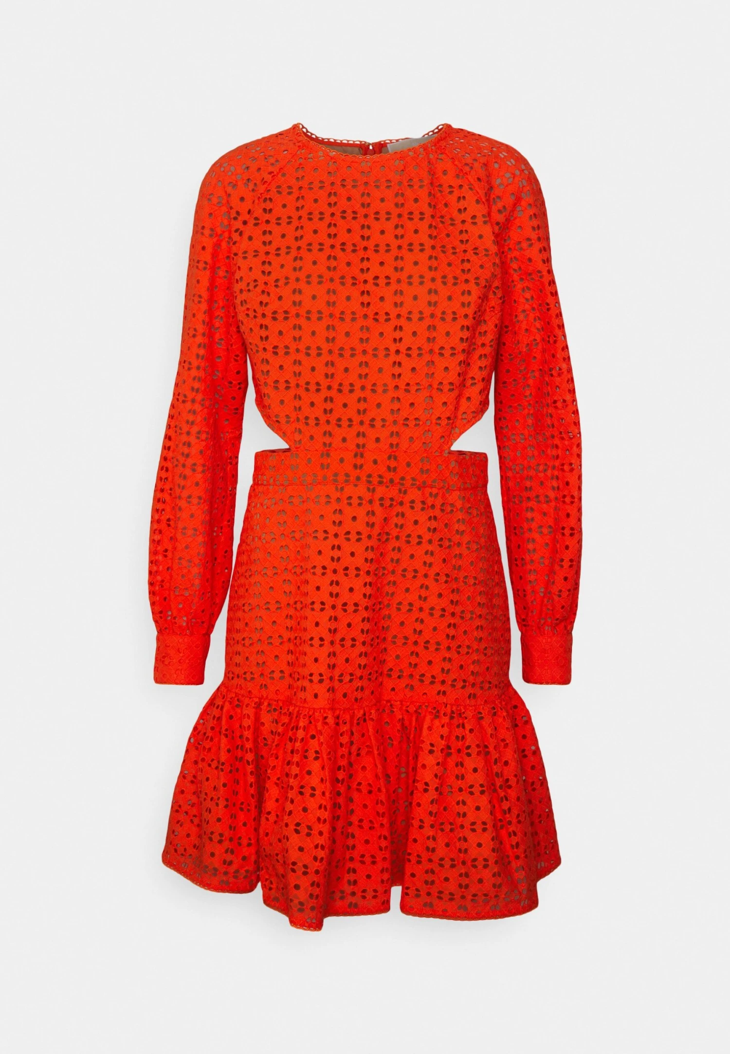 MICHAEL Michael Kors Eyelet Cut Out Mini- Cocktail Dress / Party Dress - Optic Orange 5 MICHAEL Michael Kors Eyelet Cut Out Mini- Cocktail Dress / Party Dress - Optic Orange - Image 5