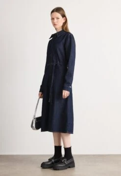 Mads Nørgaard COSY SVANIL DRESS - Denim Dress - Dark Indigo