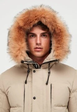 Oshawa Puffer Parka Jacket - Winter Jacket - Stone -Modern Classic Shoes Store 271d5e3f8a9e46799195a547d38ec4a2