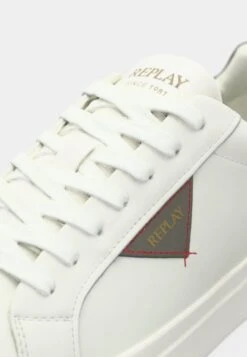 Replay EVAN CLASS - Trainers - White/grey -Modern Classic Shoes Store 28b72bb965f54843901bccd686cffe56