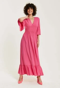 Liquorish Maxi With Frill Sleeves - Maxi Dress -Modern Classic Shoes Store 28c1b7c54e2245d6b45e0e03f8fa0159