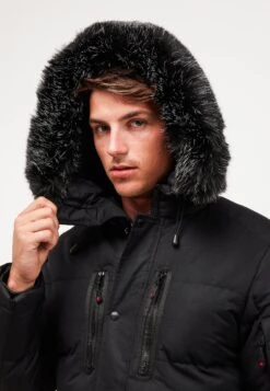 Coderre Puffer Parka Jacket - Winter Jacket - Jet Black -Modern Classic Shoes Store 29b10019de3543609db0aeada186be11