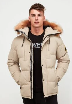 Oshawa Puffer Parka Jacket - Winter Jacket - Stone