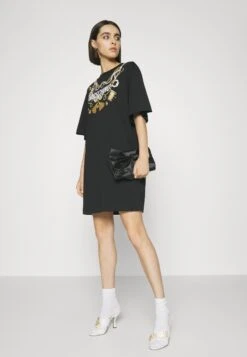 MOSCHINO All Over Sartorial Print - Jersey Dress - Black -Modern Classic Shoes Store 2a0705855d64428f8bb048e18663b8d0