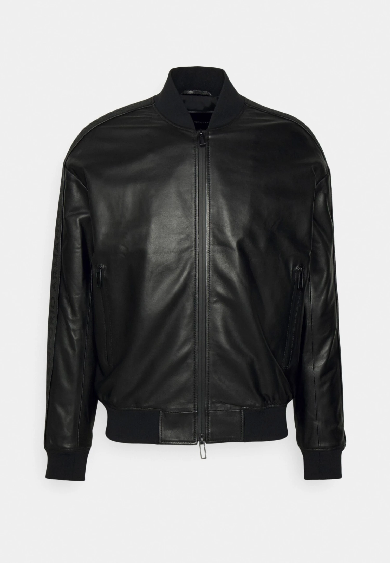 Emporio Armani Blouson - Leather Jacket - Nero 4 Emporio Armani Blouson - Leather Jacket - Nero - Image 4