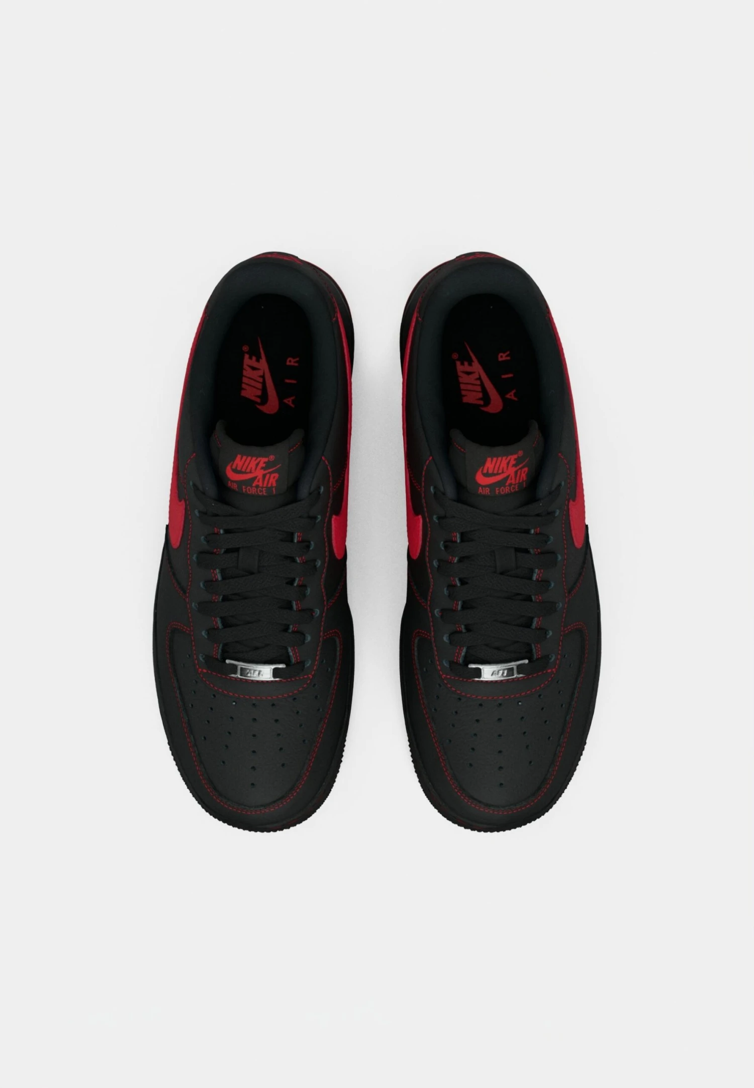 Nike Sportswear AIR FORCE 1 - Trainers - Black/university Red 6 Nike Sportswear AIR FORCE 1 - Trainers - Black/university Red - Image 6