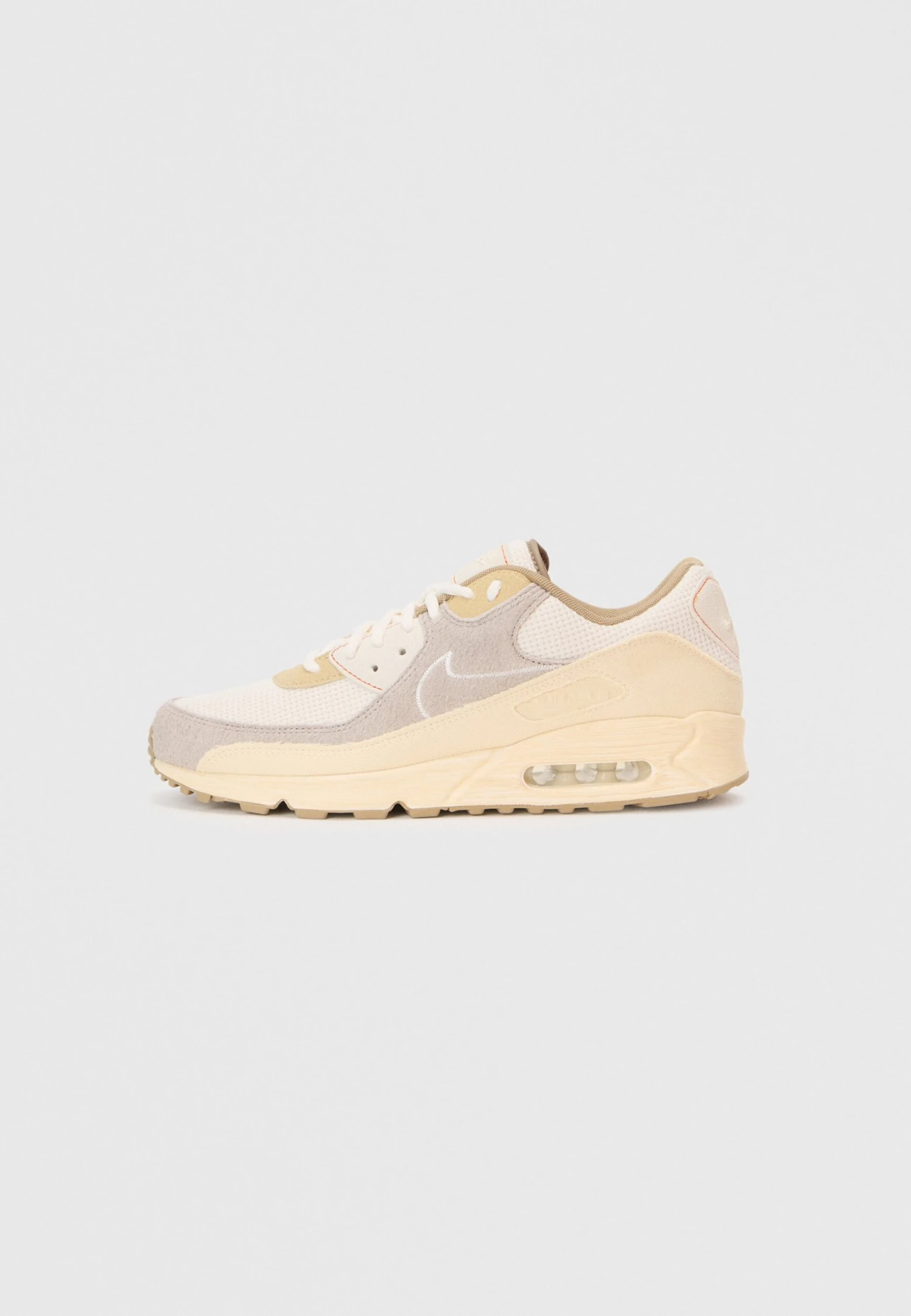 Nike Sportswear AIR MAX 90 UNISEX - Trainers - Muslin/sail/pale Ivory/college Grey/safety Orange/khaki 1 Nike Sportswear AIR MAX 90 UNISEX - Trainers - Muslin/sail/pale Ivory/college Grey/safety Orange/khaki
