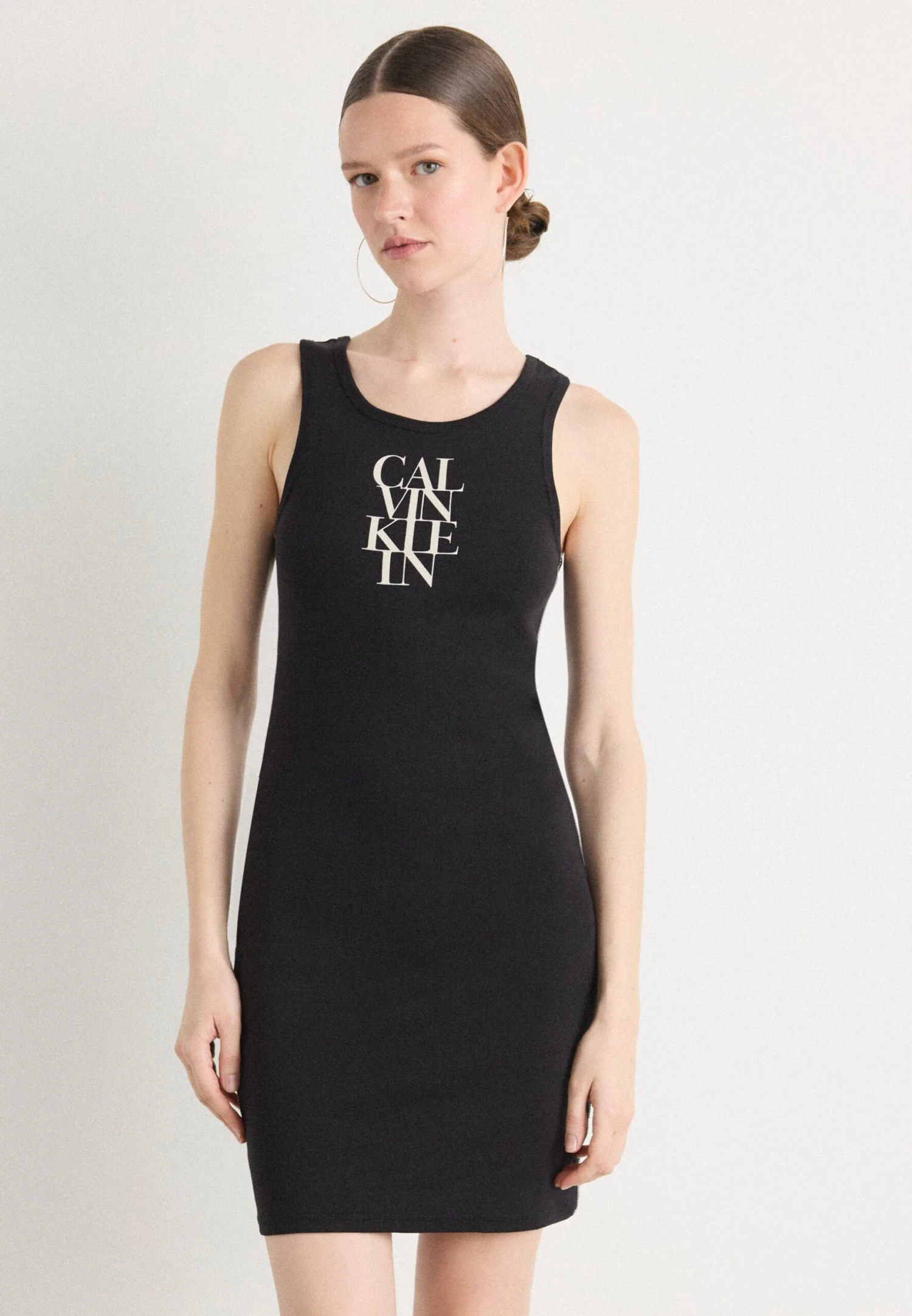 Calvin Klein Jeans TANK DRESS - Jersey Dress - Black 1 Calvin Klein Jeans TANK DRESS - Jersey Dress - Black