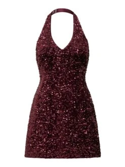 RILEY SEQUIN HALTER MINI - Cocktail Dress / Party Dress - Winetasting -Modern Classic Shoes Store 2d2d470146cf493cb1893f2cd0ef6b48