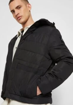 Calvin Klein Jeans Badge Elastic Trim Jacket - Light Jacket - Black -Modern Classic Shoes Store 2d7805f269e34b5f9cc8d7561fdaa773