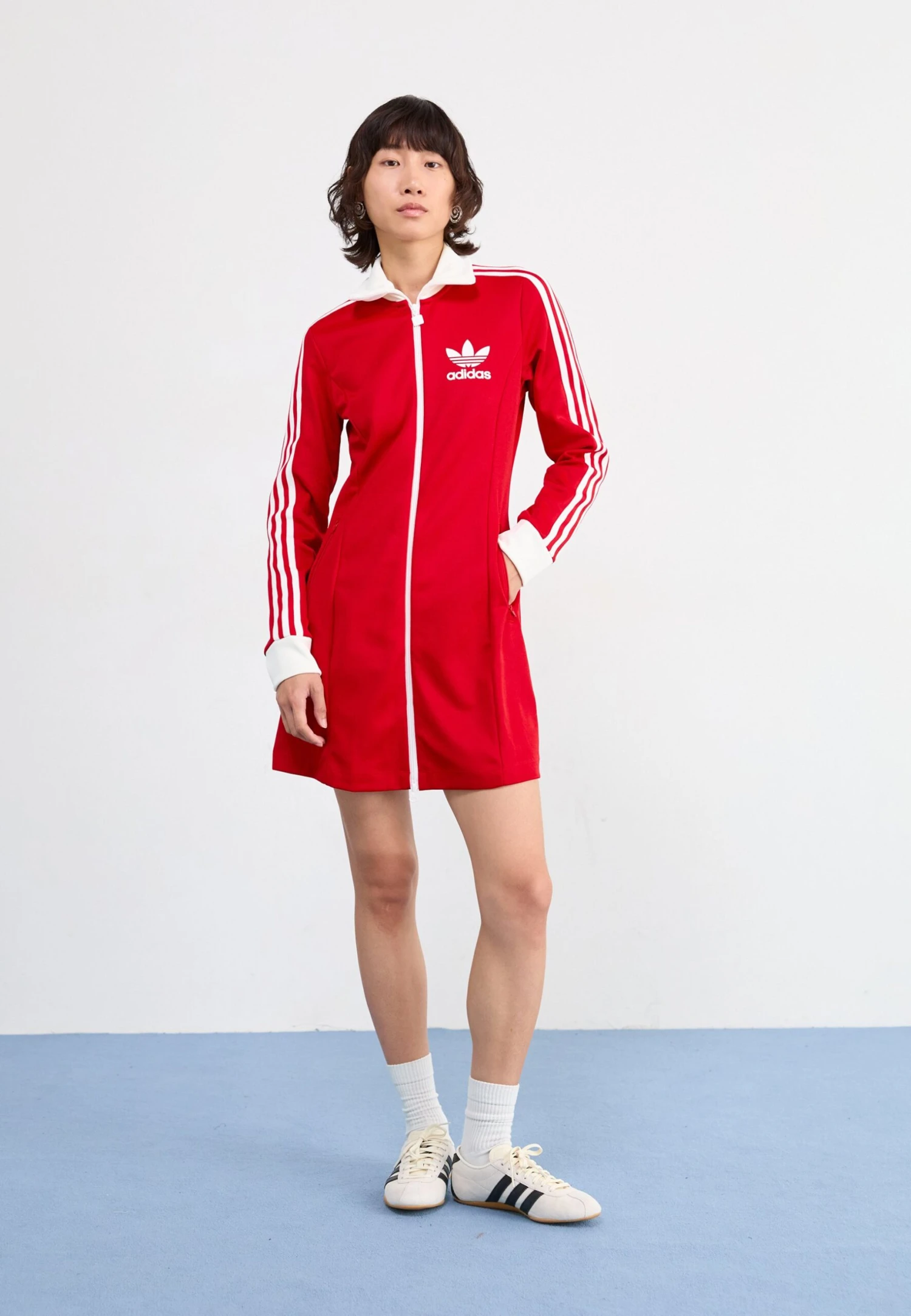 Adidas Originals TRACK DRESS - Day Dress - Better Scarlet/white 2 Adidas Originals TRACK DRESS - Day Dress - Better Scarlet/white - Image 2