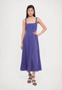 Staud WELLS DRESS - Day Dress - Lilac -Modern Classic Shoes Store 2e7631de0626492c9ce5af3ac410e7c3