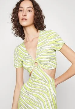 MICHAEL Michael Kors Zebra Oring - Maxi Dress - Limeade -Modern Classic Shoes Store 2e7c407bb9ad455bac7b94907d5b507f