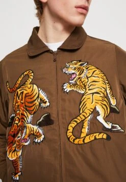 MARKET Eater Flight Garage Jacket Unisex - Summer Jacket - Brown -Modern Classic Shoes Store 2e92853cd9824e5cab3a479f7263a0b8