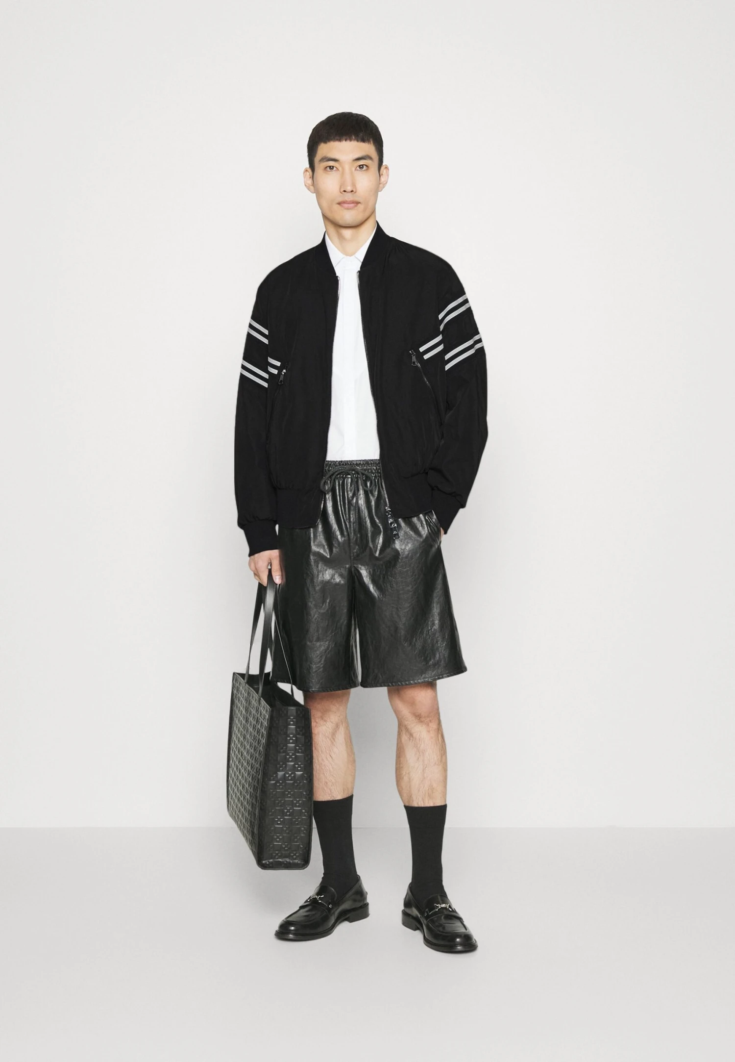 Neil Barrett Reversible With Bolts - Bomber Jacket - Black/White 2 Neil Barrett Reversible With Bolts - Bomber Jacket - Black/White - Image 2