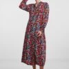 Yasalira Long Shirt Dress - Shirt Dress - Garden Topiaryaop Small Flower Print
