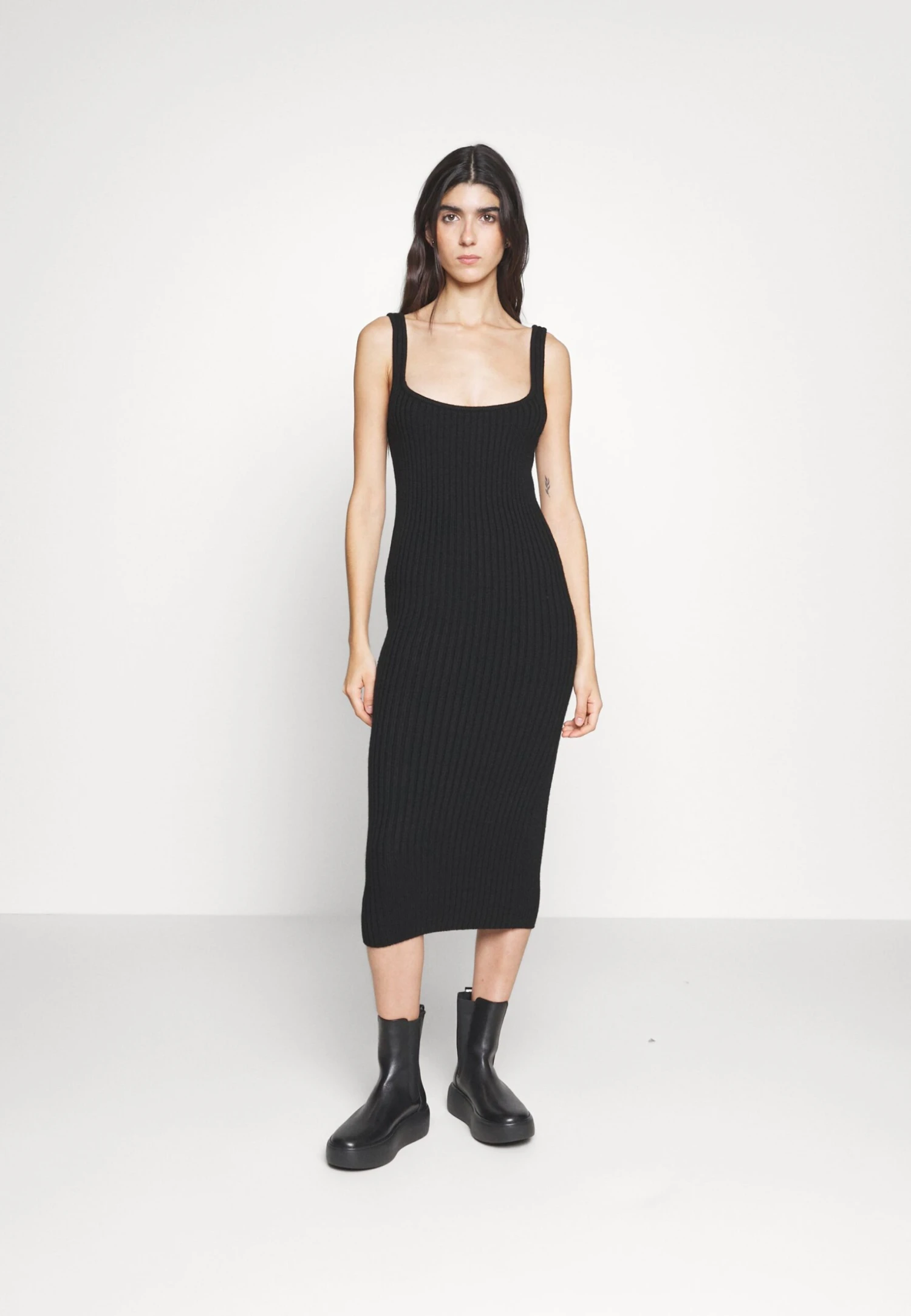 Calvin Klein Layered Dress - Jumper Dress - Black 4 Calvin Klein Layered Dress - Jumper Dress - Black - Image 4