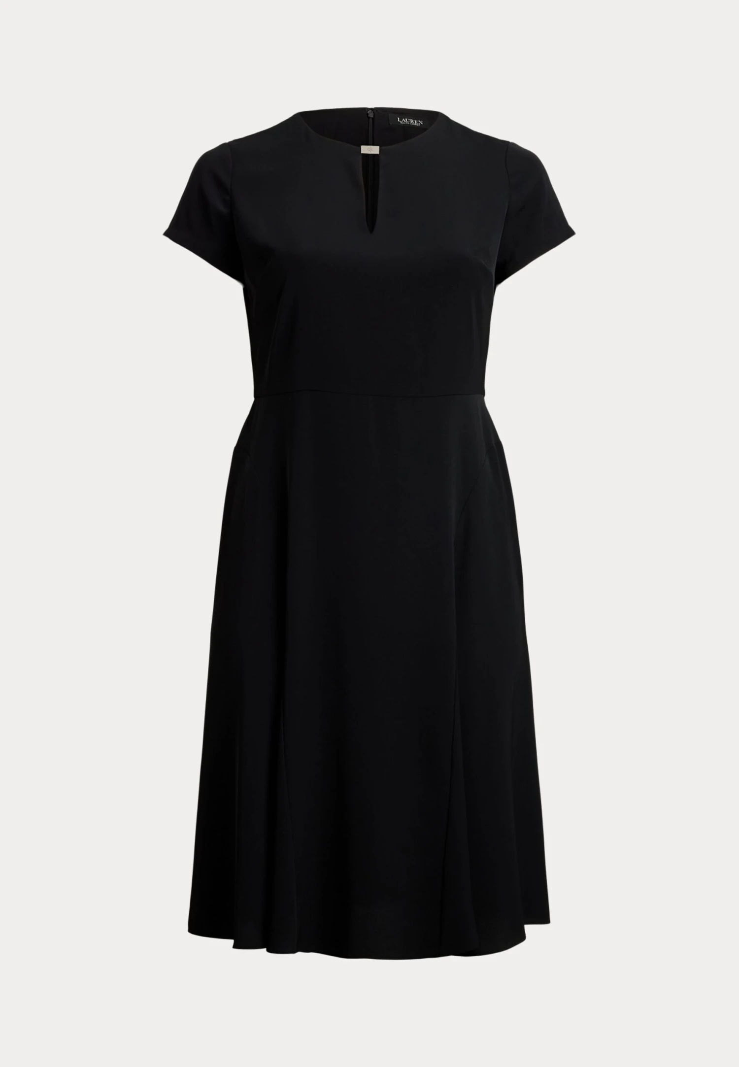 BELTED GEORGETTE DRESS - Day Dress - Black 4 BELTED GEORGETTE DRESS - Day Dress - Black - Image 4