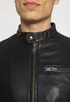 Selected Homme Slhiconic Classic - Leather Jacket - Black -Modern Classic Shoes Store 351e127db29945f3a00445b00a5adf57