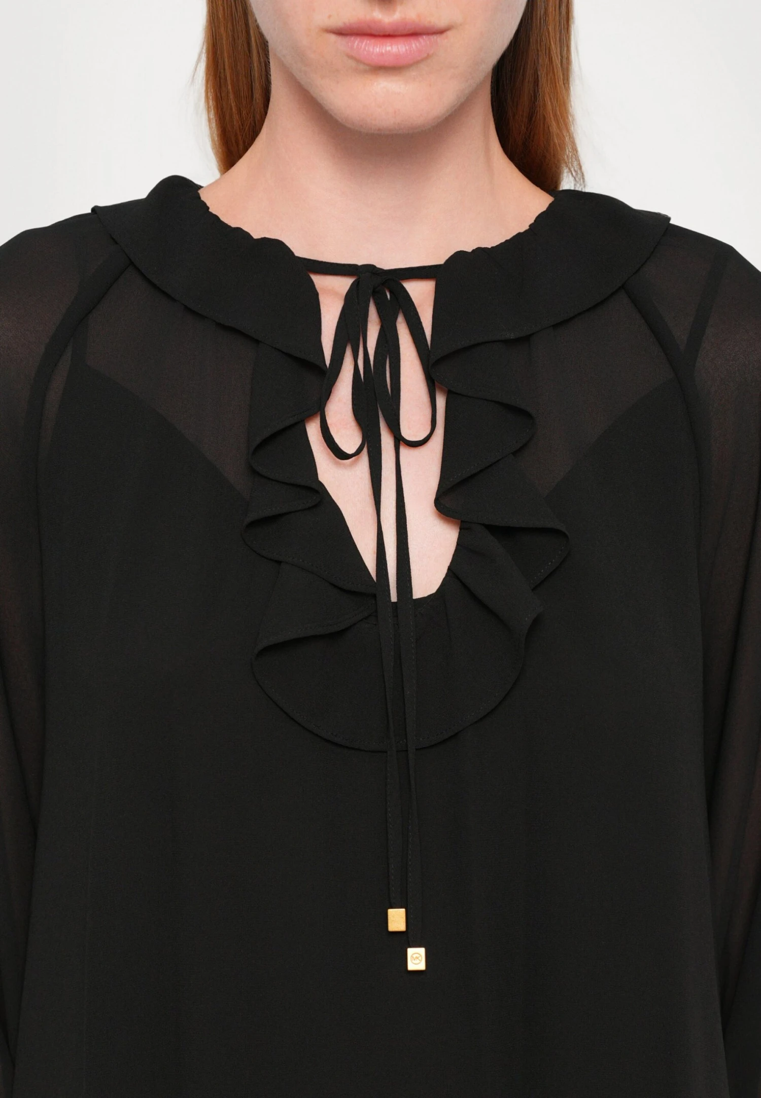 MICHAEL Michael Kors RUFFLE MINI - Day Dress - Black 7 MICHAEL Michael Kors RUFFLE MINI - Day Dress - Black - Image 7