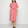 Vero Moda Vmdixie Wrap Calf Dress- Day Dress - Bittersweet/Snow White