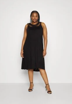 ONLY CARMAKOMA Carstine Crochet Dress- Day Dress - Black