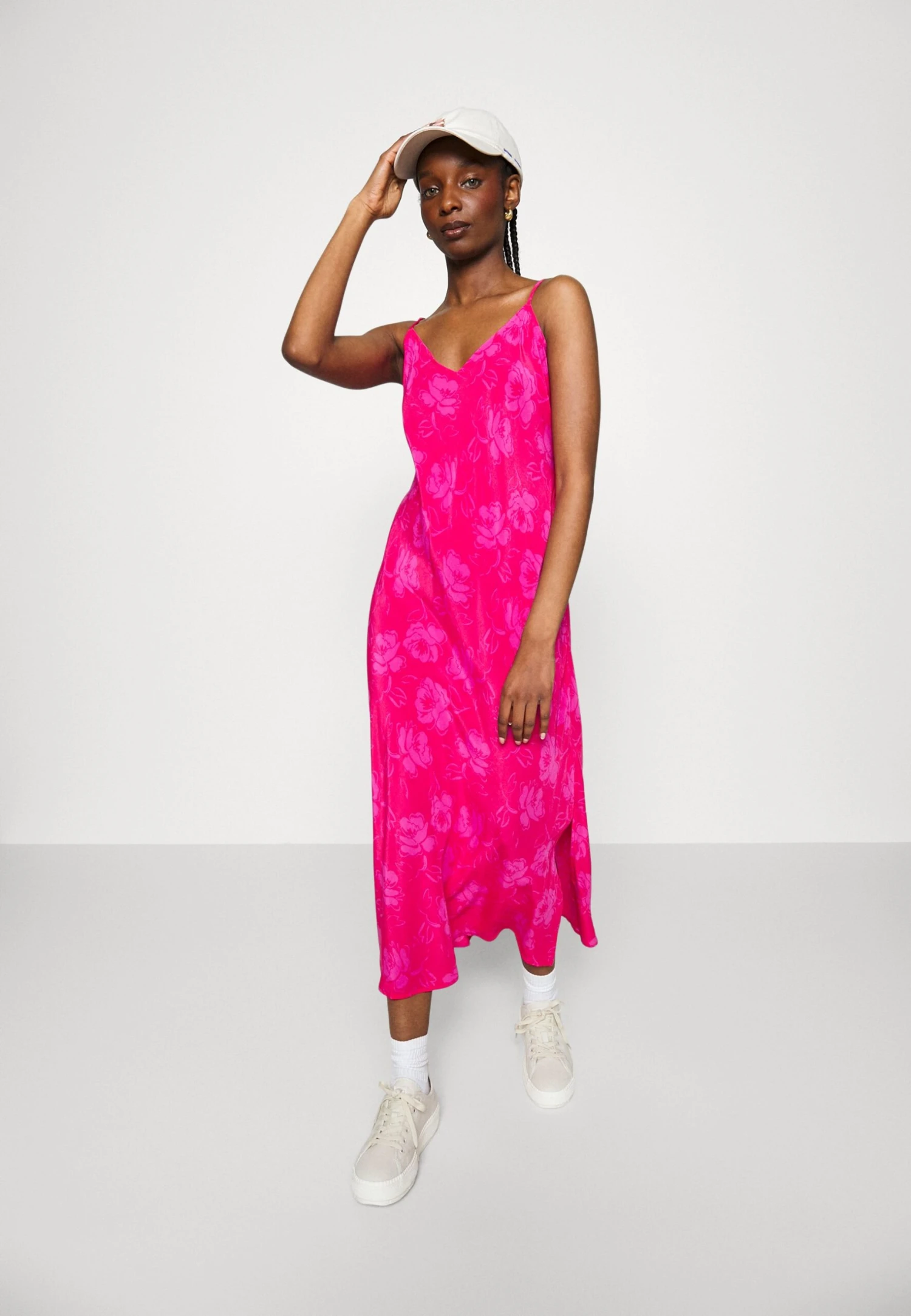 Slip Midi - Day Dress - Pink 2 Slip Midi - Day Dress - Pink - Image 2