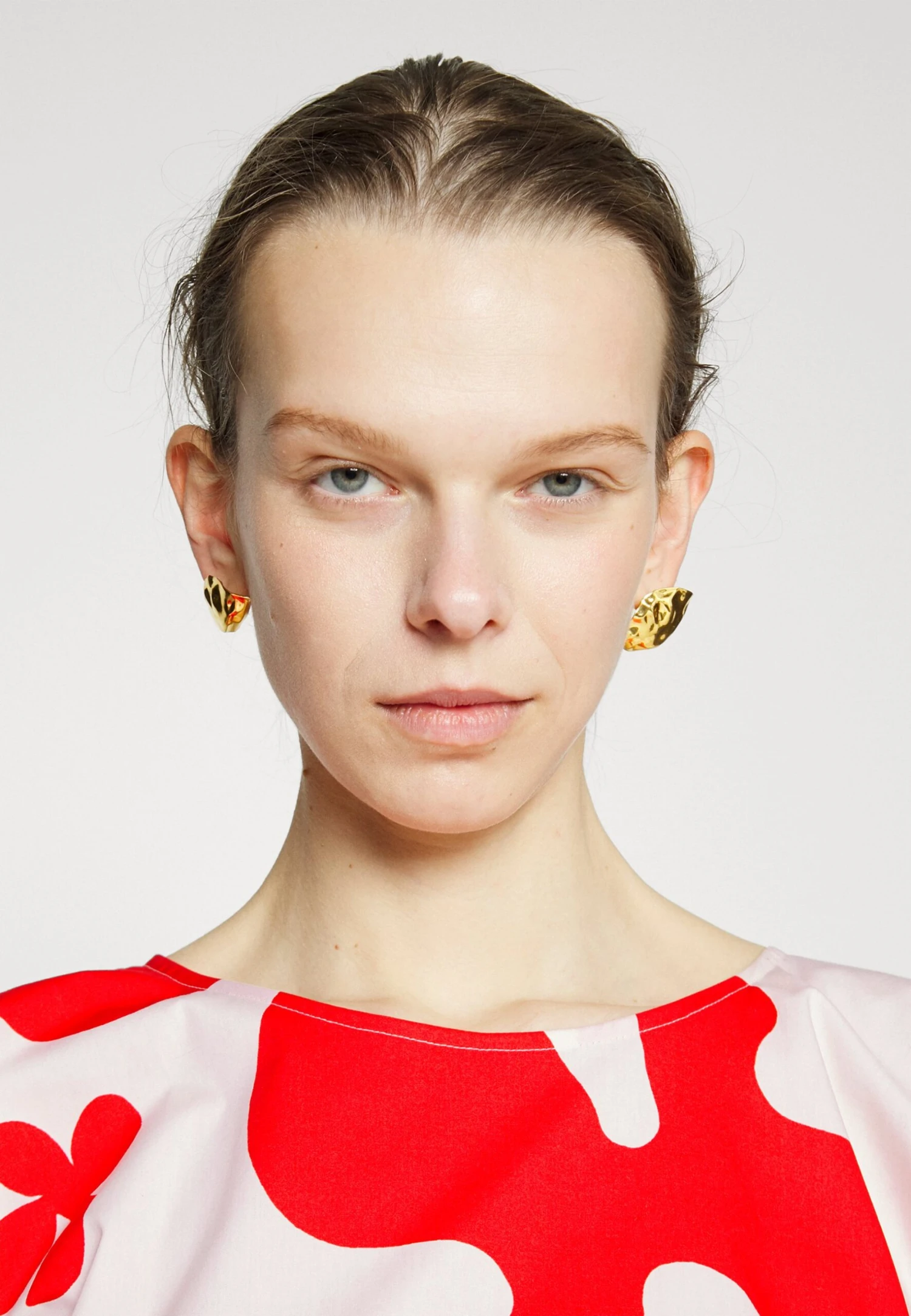 Marimekko Fenja Pulloposti Poplin Dress - Maxi Dress - Red 4 Marimekko Fenja Pulloposti Poplin Dress - Maxi Dress - Red - Image 4