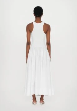 Staud YAMILA DRESS - Maxi Dress - White -Modern Classic Shoes Store 3cdc10dc221749968808a6ac486acc35