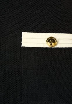 Elisabetta Franchi Womans Dress - Shift Dress - Nero/Burro -Modern Classic Shoes Store 3d73f4e0b27540d6a4a588a840b26f3d