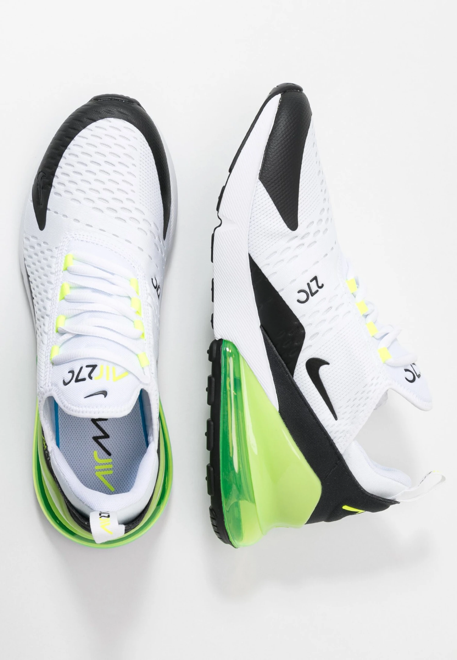 Nike Sportswear Air Max 270 Ess - Trainers - White/Black/Volt 2 Nike Sportswear Air Max 270 Ess - Trainers - White/Black/Volt - Image 2