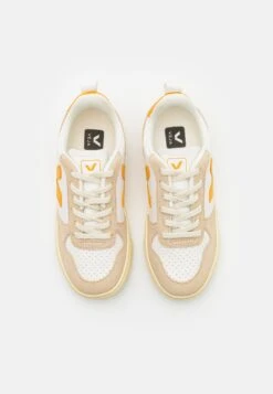 Veja Small V 10 Laces Unisex - Trainers - White/Almond -Modern Classic Shoes Store 3ed63a7b9ecb400f80d57b90068aac23