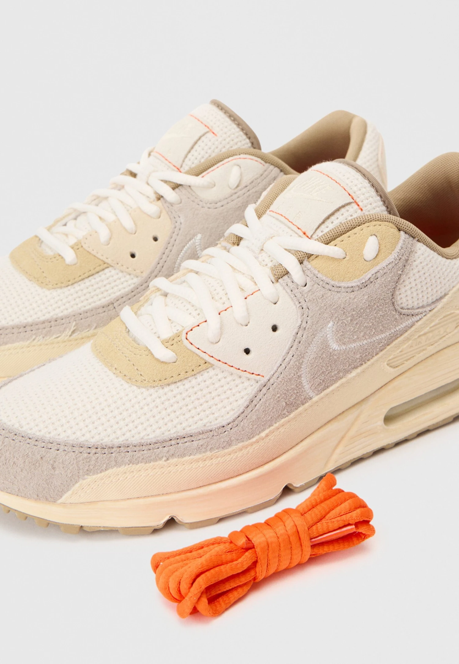 Nike Sportswear AIR MAX 90 UNISEX - Trainers - Muslin/sail/pale Ivory/college Grey/safety Orange/khaki 6 Nike Sportswear AIR MAX 90 UNISEX - Trainers - Muslin/sail/pale Ivory/college Grey/safety Orange/khaki - Image 6