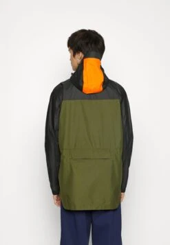 Nike Sportswear Waterproof Jacket - Rough Green/Dark Smoke Grey/Black/Safety Orange -Modern Classic Shoes Store 3f57617af0794b21bb19940c4dbcbc2c