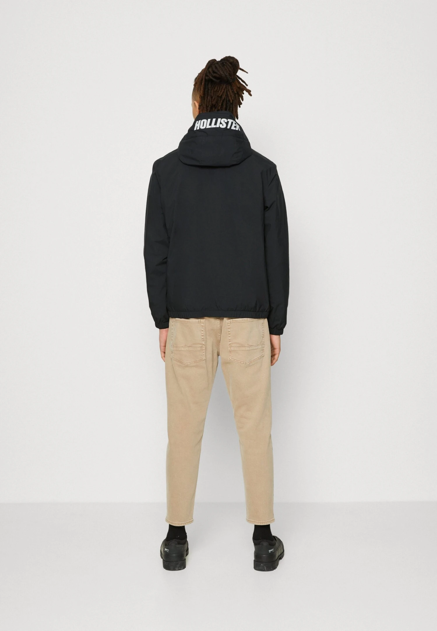Hollister Co. Sherpa Lined Sport Hoodie - Light Jacket - Black 3 Hollister Co. Sherpa Lined Sport Hoodie - Light Jacket - Black - Image 3