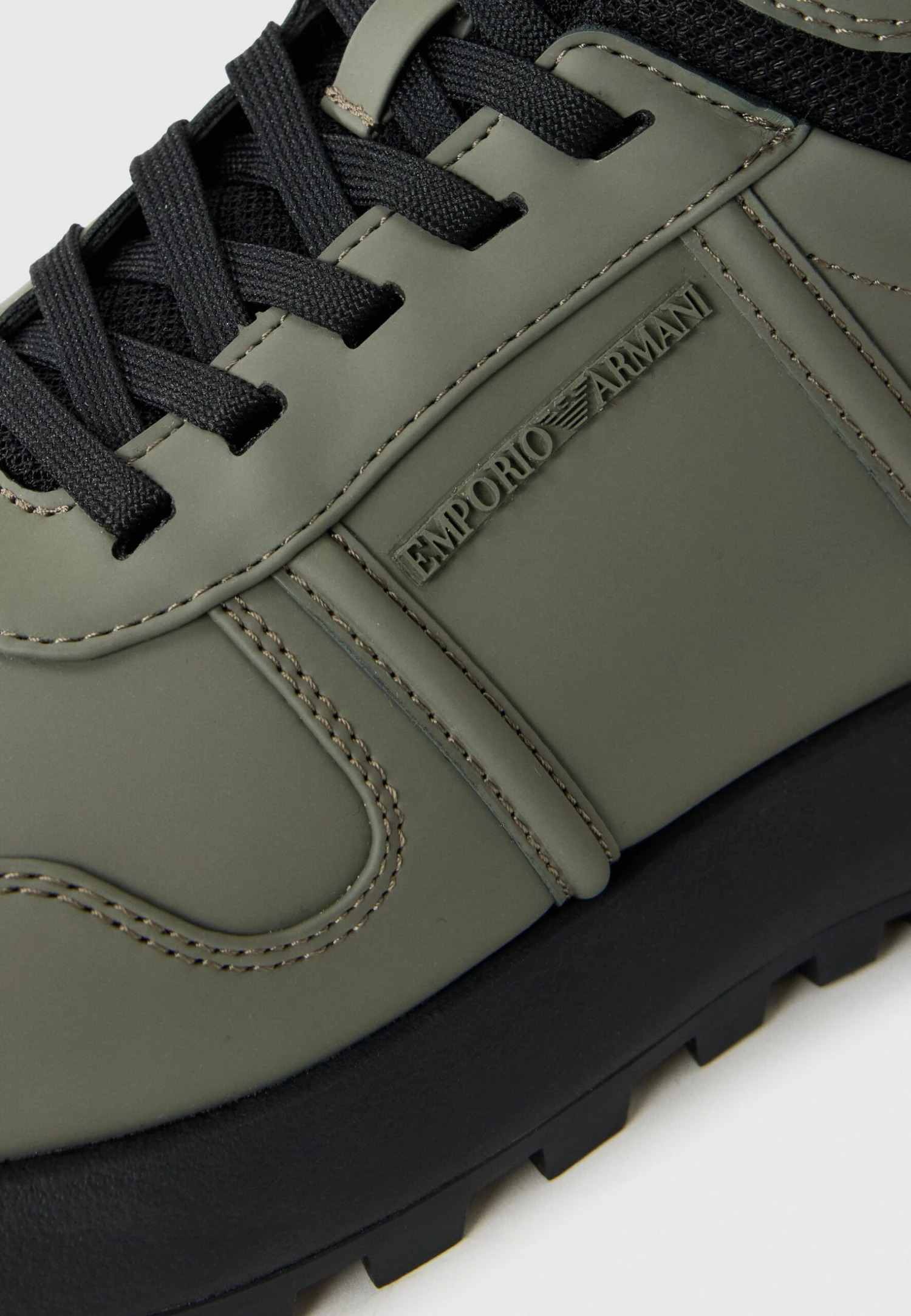 Emporio Armani DUSTY - High-top Trainers - Olive/black 6 Emporio Armani DUSTY - High-top Trainers - Olive/black - Image 6