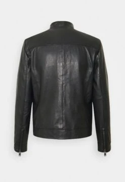 Selected Homme Slhiconic Classic - Leather Jacket - Black -Modern Classic Shoes Store 416b4ae03b7745b98694a02bc81c8831