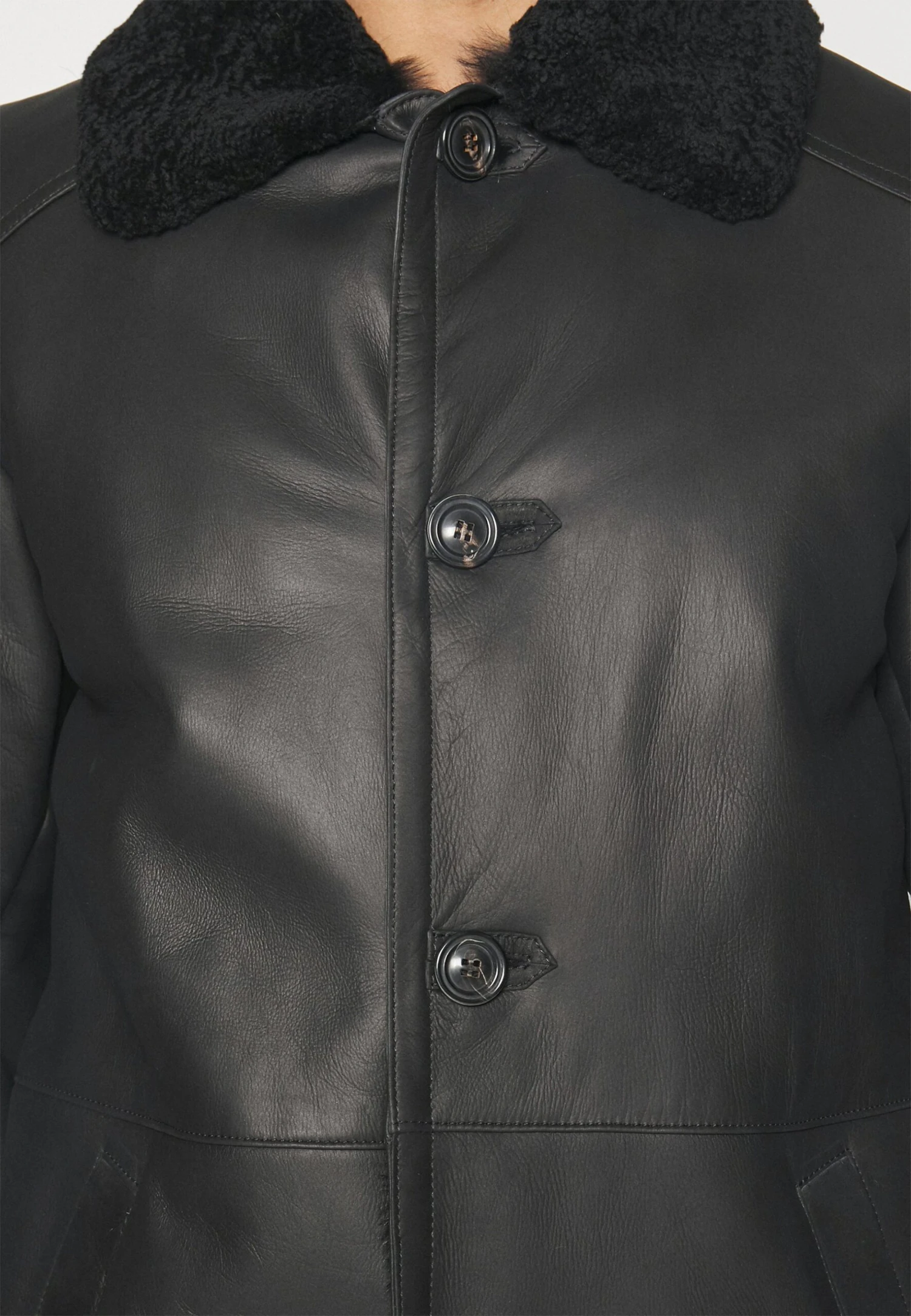 Burgalese - Leather Jacket - Black 7 Burgalese - Leather Jacket - Black - Image 7