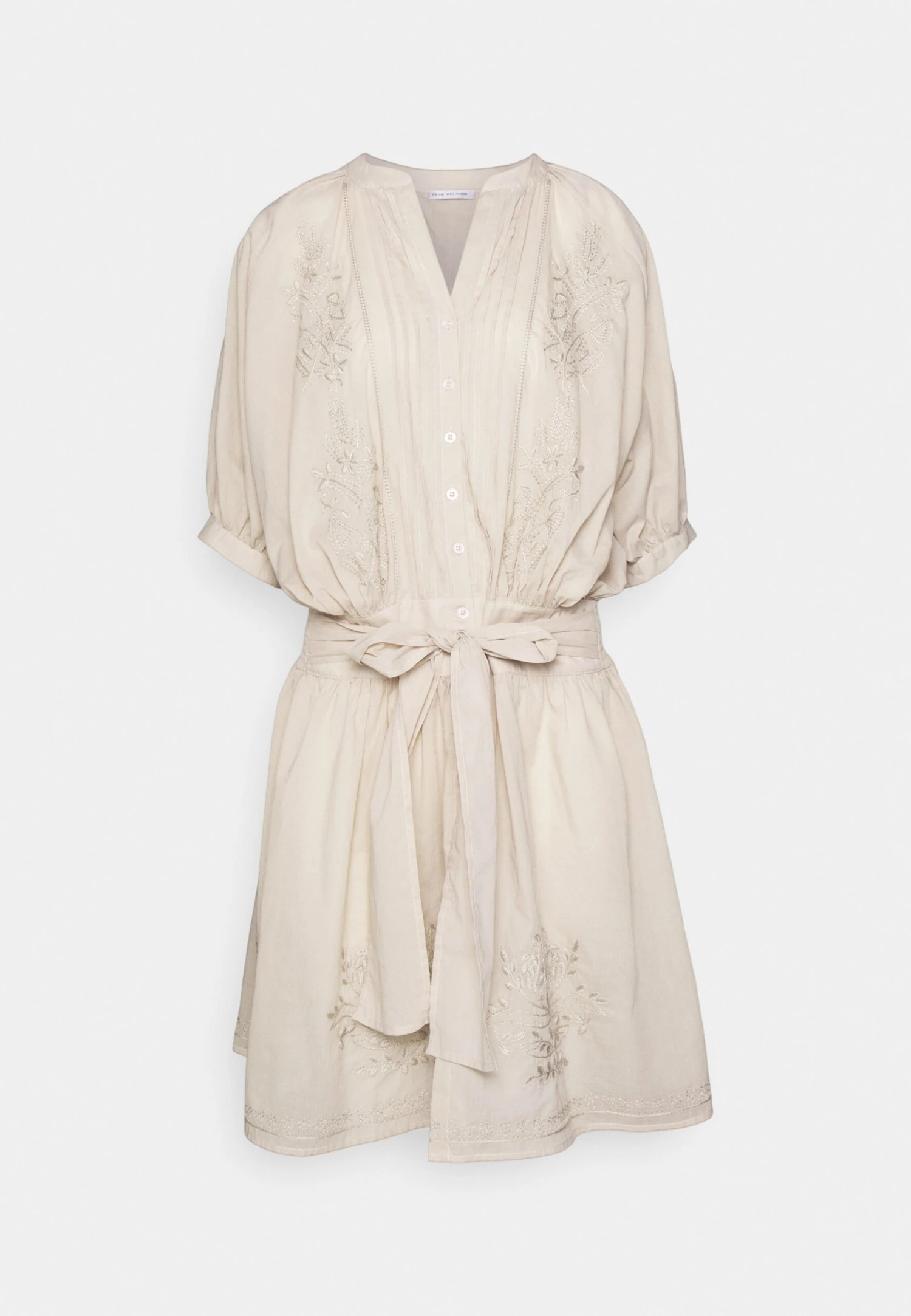 True Religion Short Dress With Embrodery Silver - Day Dress - Beige 5 True Religion Short Dress With Embrodery Silver - Day Dress - Beige - Image 5