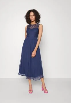 Vero Moda Tall Lace Back Dress- Day Dress - Navy Blazer