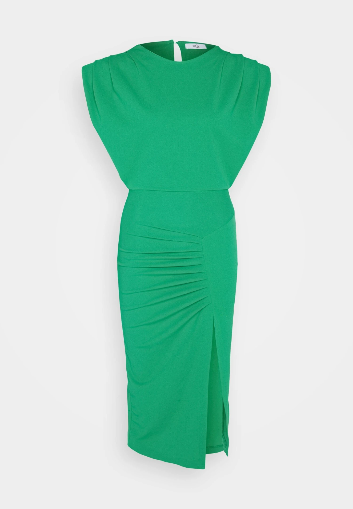 Wal G Cruise Collection Roxy Power Shoulder Midi - Cocktail Dress / Party Dress - Leaf Green 5 Wal G Cruise Collection Roxy Power Shoulder Midi - Cocktail Dress / Party Dress - Leaf Green - Image 5