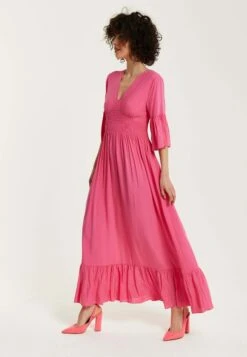 Liquorish Maxi With Frill Sleeves - Maxi Dress -Modern Classic Shoes Store 4693831f700846c5a02dc4eb24d6a849