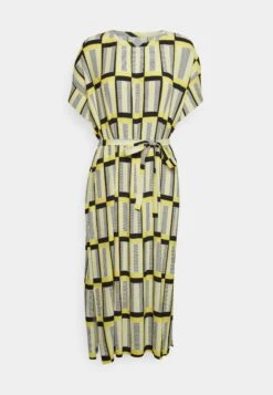 Henrik Vibskov Pina Plissé Dress - Cocktail Dress / Party Dress - Yellow Black Checks -Modern Classic Shoes Store 469eeb05eecd4254967ff18612bc8ebc