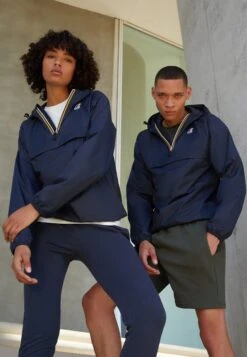 K-Way Le Vrai Leon Unisex - Waterproof Jacket - Depth Blue