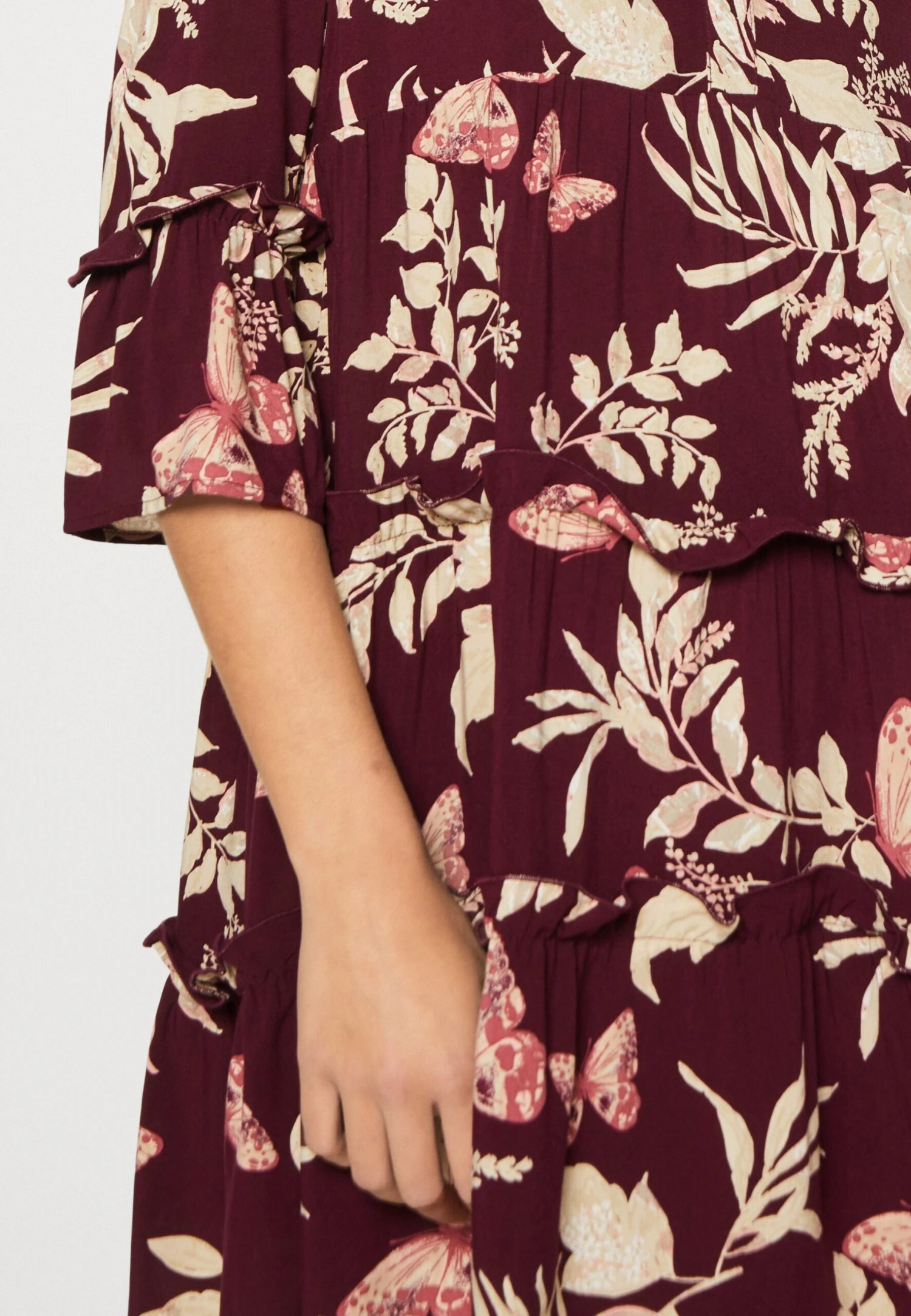 Vero Moda Vmeasy Short Dress- Day Dress - Winetasting 4 Vero Moda Vmeasy Short Dress- Day Dress - Winetasting - Image 4