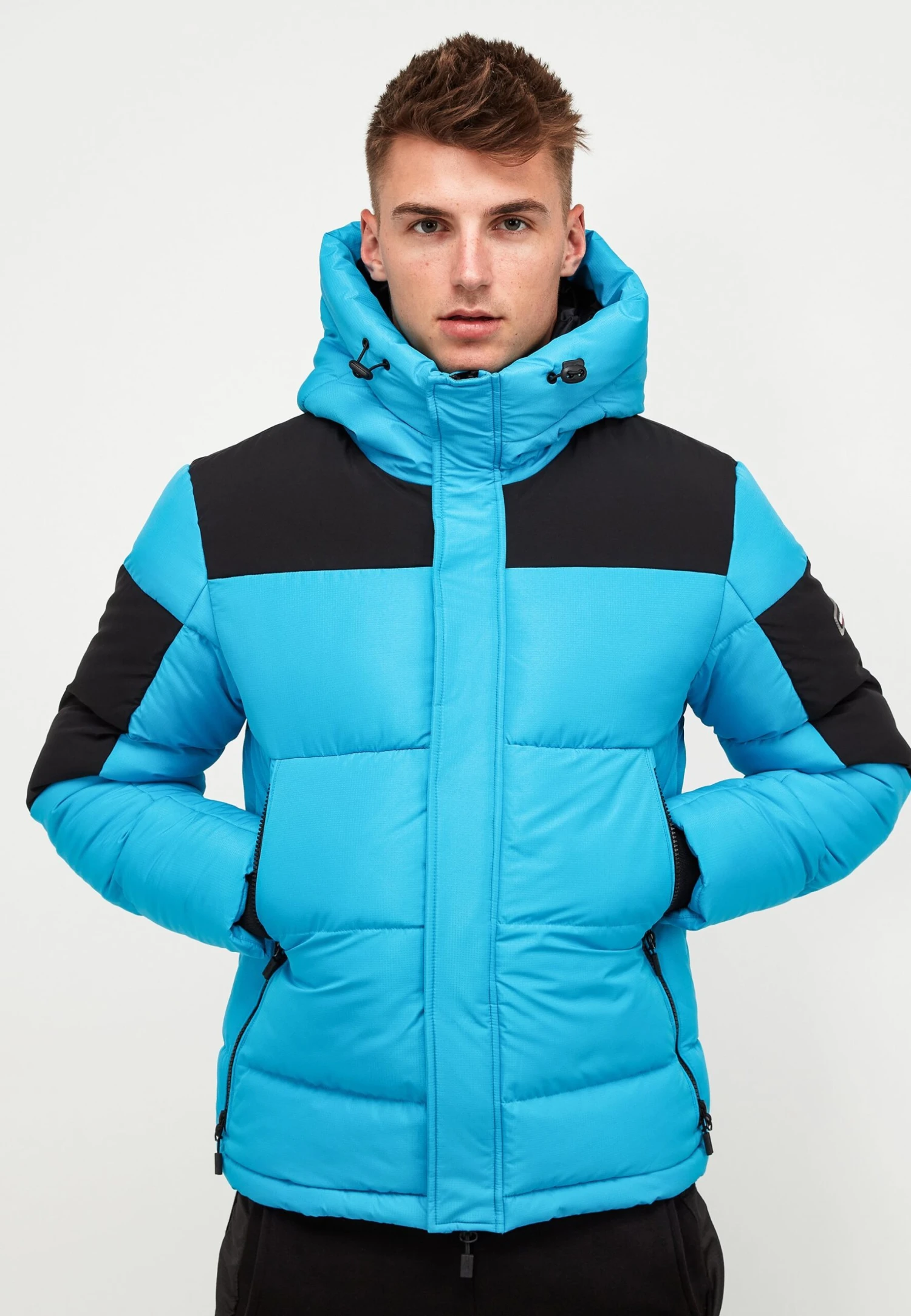Peyton Short Puffer Jacket - Winter Jacket - Bright Blue 1 Peyton Short Puffer Jacket - Winter Jacket - Bright Blue